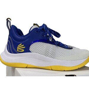 Under Armour STEPH CURRY GS 3Z6 Basketball Shoes Youth Size 3.5Y Blue Yellow